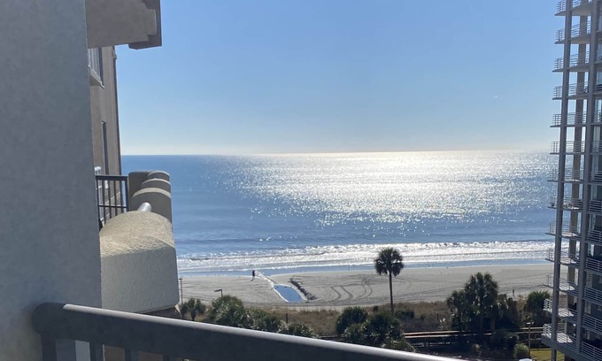 Arcadian Shores Condo | Experience Ocean View Comfort at 606H Royale Palms Resort