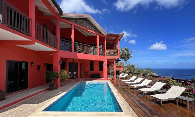 Marigot Bay Villa | Serene Villa with Ocean Views & Pool near Marigot Bay