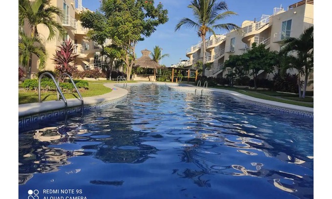 Puente del Mar Apartment | Tranquil Oceanfront Apartment Diamante with Pool & Spa