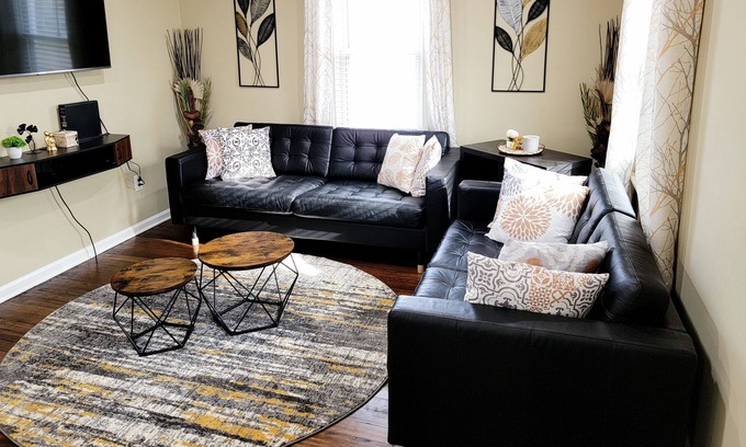 Dearborn House | Relaxing Modern Home accommodated for Families with privacy fence
