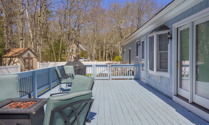 Sandwich House | Relaxing, pet-friendly Cape Cod stay near golf & beaches w/firepit & fenced yard