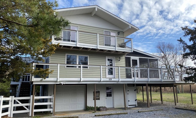 Broadkill Beach House | Serene Beach Home: Pet Friendly & Oceanfront Retreat