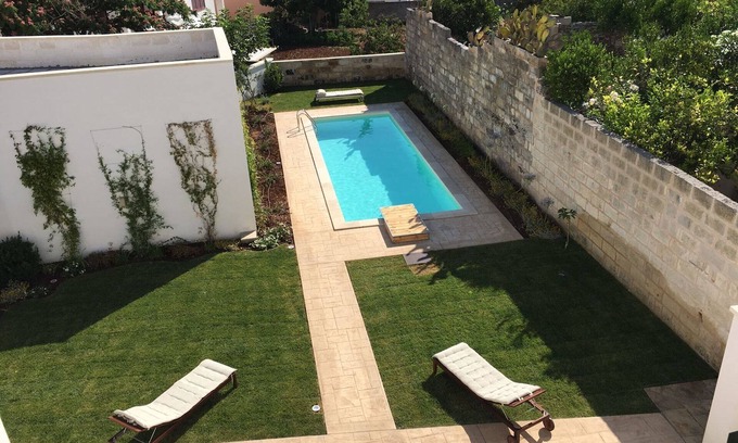 Spongano House | Restored Village Home with Private Pool and Garden Oasis