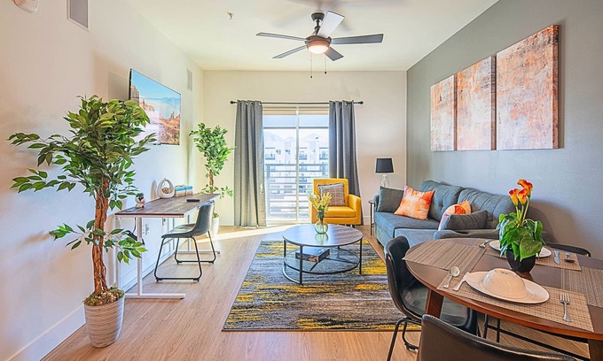 Desert View Village Condo | Experience Resort Pool & Ocean Views with King Bed Comfort