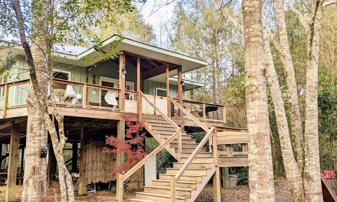 Covington Cabin | Private Beach Retreat with Pool and BBQ Area Awaits You
