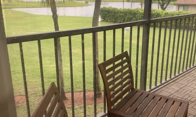 Weston Apartment | Scenic Golf Course Views with Inviting Pool Access