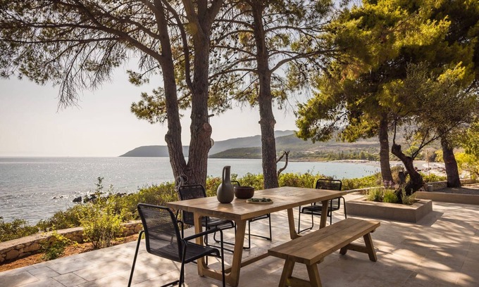 Kardamyli Villa | Serene Beachfront Villa Millennium Earl with Ocean Views