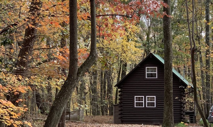 Mentone Cabin | Cozy Log Cabin Retreat Near DeSoto State Park & Mentone