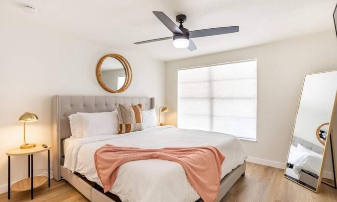 Bearss Plaza House | Updated Vacation Home Steps from the Beach with Great Amenities