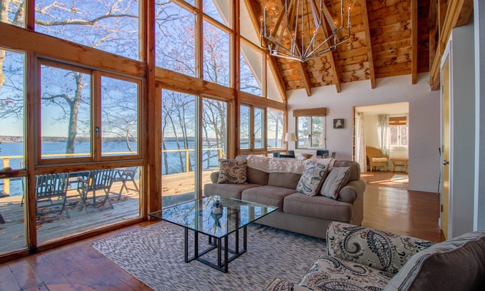Waldoboro House | Tranquil Waterfront Home with Beach Access & Ocean Views