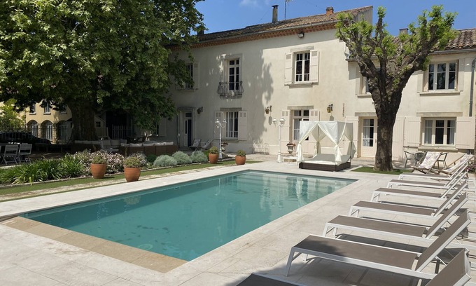 Saint-Genies-de-Comolas House | Elegant Maison de Maître with Pool & Village Center Access