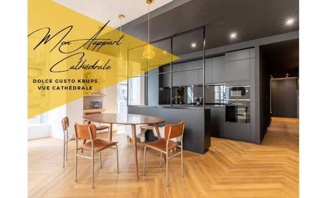 Clermont Ferrand City Centre Apartment | Renovated Apartment Near Cathedral with Breakfast Included