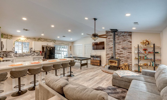Croft House | Renovated Pioneer Home in Tranquil Wooded Oasis