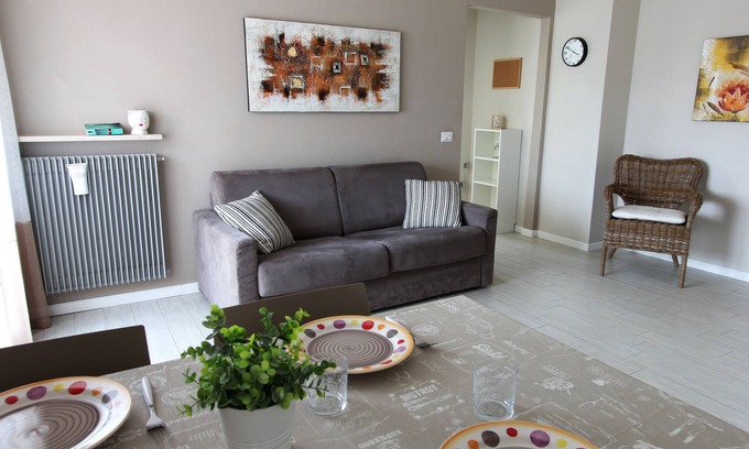Rivoltella Apartment | Relax at the Residence of the Pines with Ocean View Amenities