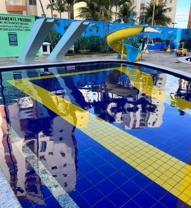 J Jeriquara Apartment | Pet-Friendly Residencial Águas da Fonte with Ocean View Pool