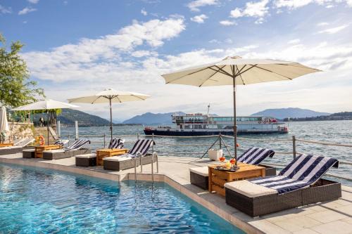 Meina Apartment | Pet-Friendly Resort Antico Verbano with Ocean View & Pool