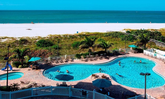 Treasure Island Condo | Resort Style 2BR Condo: Cafe, Tiki Bar & Pools