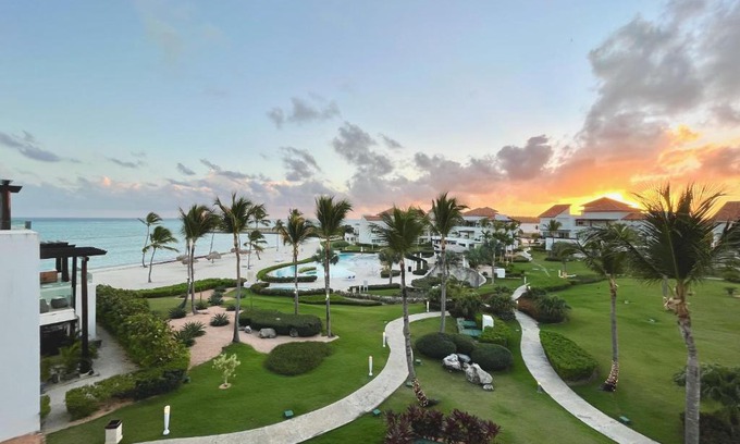 Cap Cana Marina Apartment | Top-Floor Oceanfront Condo with Private Beach & Pool