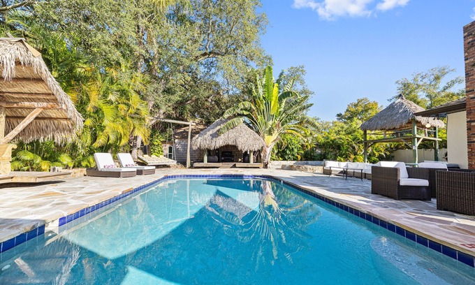 Tampa Heights House | Discover a Poolside Oasis for Groups in Trendy Tampa