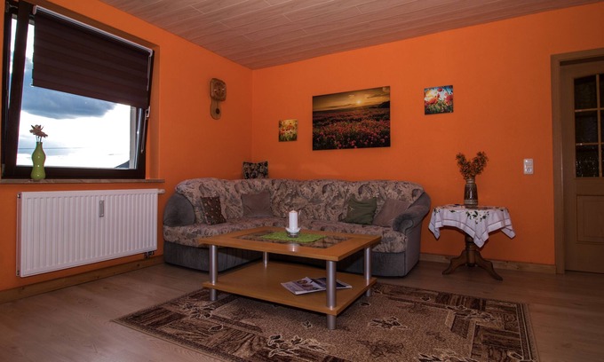 Bernsbach Apartment | Peaceful Balcony Retreat in the Scenic Ore Mountains