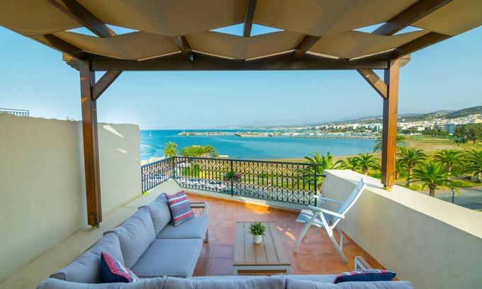 Old Town Rethymnon Apartment | Guest Rated: Rethymno Old City Penthouse with Ocean View