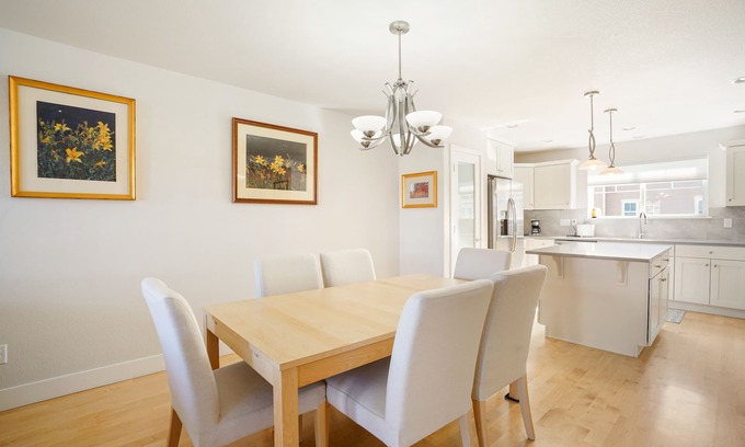 Longmont House | Quiet Townhome Retreat with Office & Pet-Friendly Perks