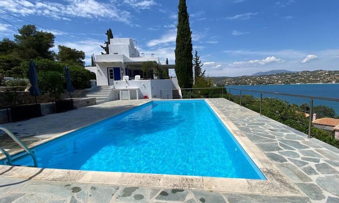 Agii Anargiri Villa | Idyllic Retreat Villa by the Sea with Pool in Porto Heli