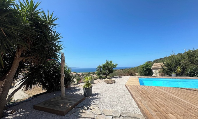 Coggia House | Cozy Villa Retreat with Pool and Ocean View