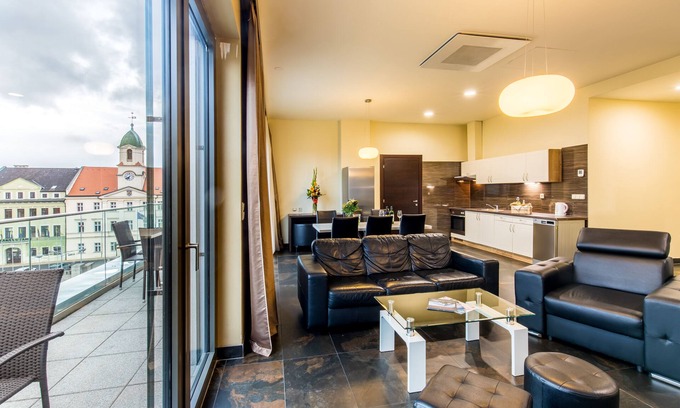 Teplice Apartment | Discover Comfort at Rezidence Fontána with Spa & Dining