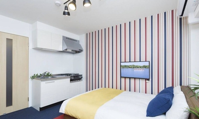 Hakata-ku Apartment | RH18A WiFi 1double bed 2double futons 6ppl / Fukuoka Fukuoka