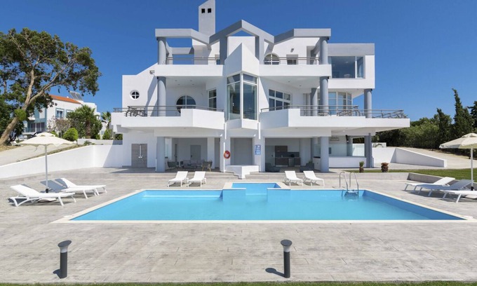 Petaloudes Villa | Rhodes View Villa: Five Bedroom Retreat with Private Pool