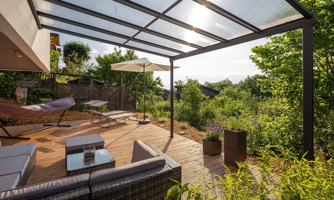 Haselbach in der Rhon House | Modern Terrace House with Breathtaking Views in RhönKristall