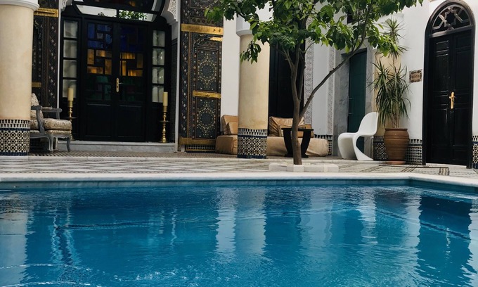 Ain Azlitan House | Eco-Friendly Riad Maison Bleue with Spa and Pool Amenities