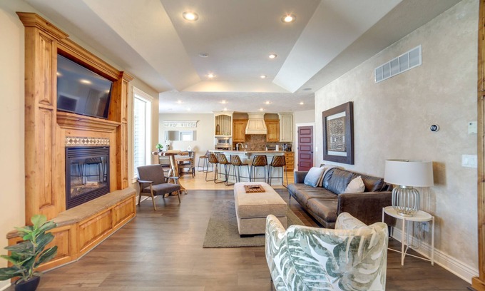 Rigby House | Inviting Rigby Home with Game Room & Relaxing Fire Pit