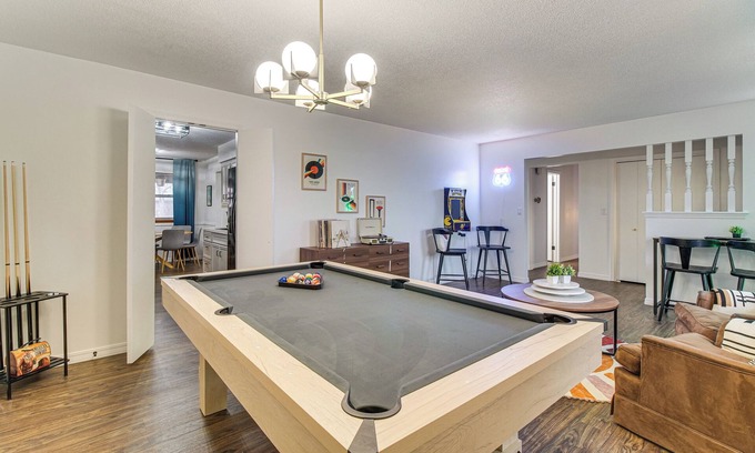 Vinita House | Right Off Route 66: Retro Vinita Home w/Game Room