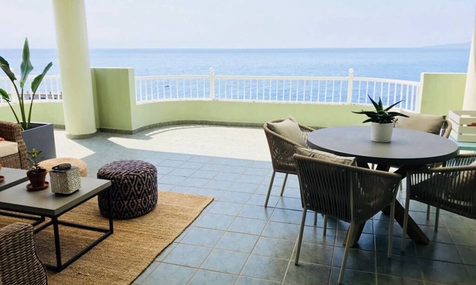 Radazul Apartment | Serene Beachfront Apartment with Large Terrace & Pool Access