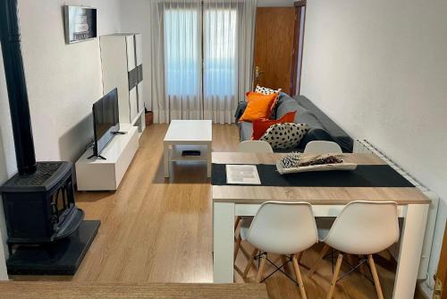 Villanua Apartment | Discover Rincón de Líerde: Family-Friendly with Pool Access