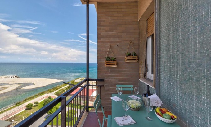 Vado Ligure Apartment | Pet-Friendly Riva Mare 1 with Oceanfront Views