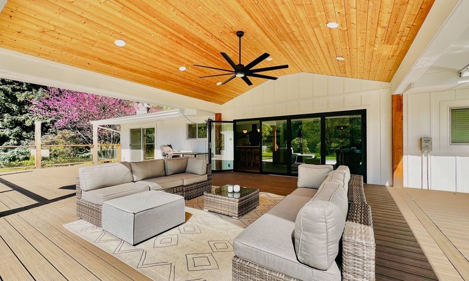 Salyer House | Experience River & Mountain Views with Private Pool and Spa