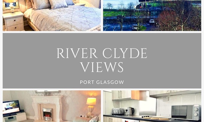 Port Glasgow Apartment | RIVER CLYDE VIEWS: Private Apartment with Pool & Spa