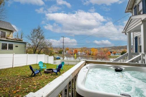 Ithaca House | Idyllic River Front Home in Ithaca with Hot Tub Access