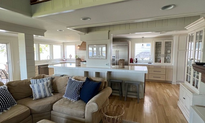 Brick House | Riverside Retreat with Dock: Pet-Friendly & Ocean View