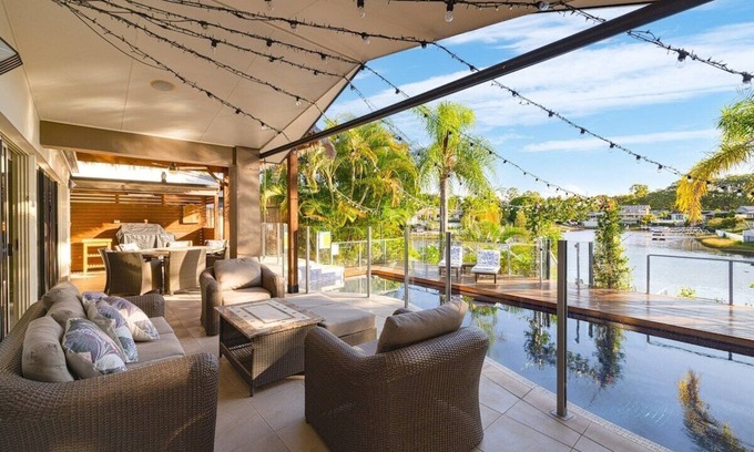 Carrara House | Scenic Riverfront Oasis with Private Pool & Dock