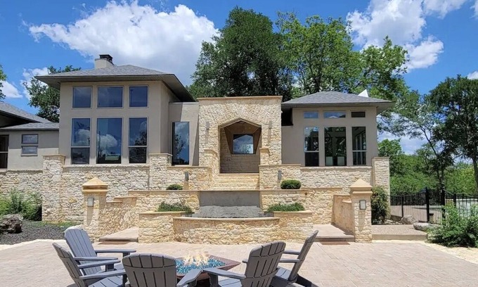 Blanco Villa | Inviting Riverfront Villa with Pool and Hiking Trails