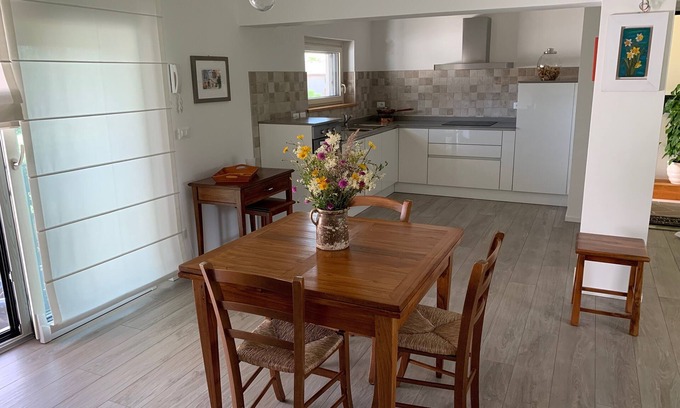 Ragogna Apartment | Serene River House Retreat with Lake View and Spa Amenities