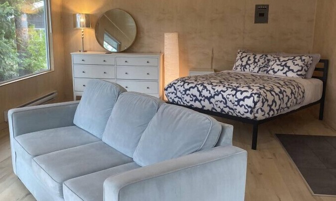 Clearwater Cabin | River's Edge Retreat: Oceanfront Glamping Cabin Getaway
