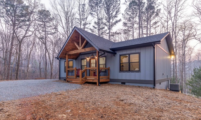 Ellijay House | Idyllic River View Getaway with Pool & Kitchen Amenities