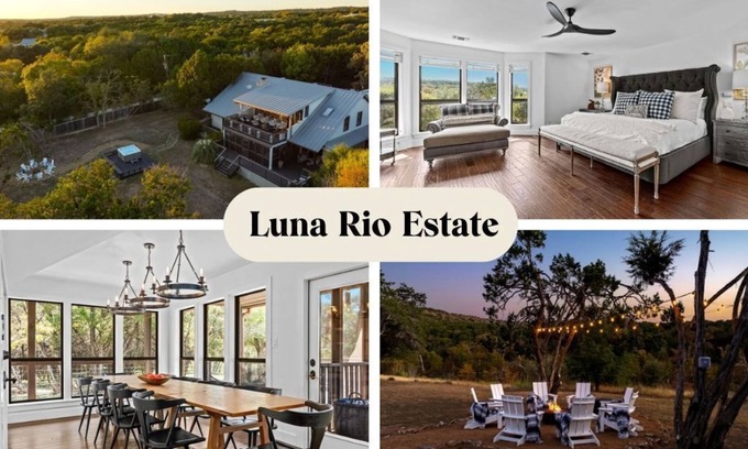 Wimberley House | Riverfront | 5 Acres | 2 Hot Tubs | Sleeps 17