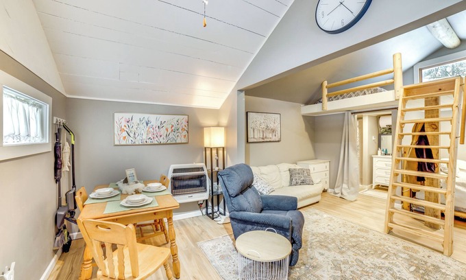 Big Rapids Apartment | Riverfront Big Rapids Cabin w/Fire Pit!