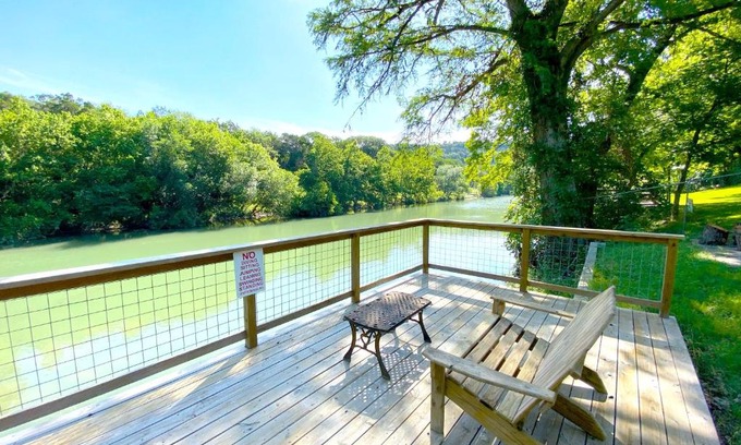 New Braunfels House | Riverfront Farmhouse with Kayaks and Scenic Views